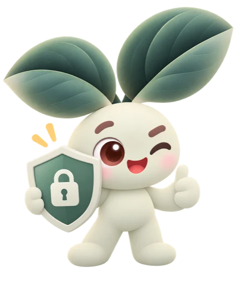 Pip holding a privacy shield